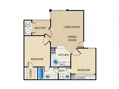 a floor plan of a living room and a dining room